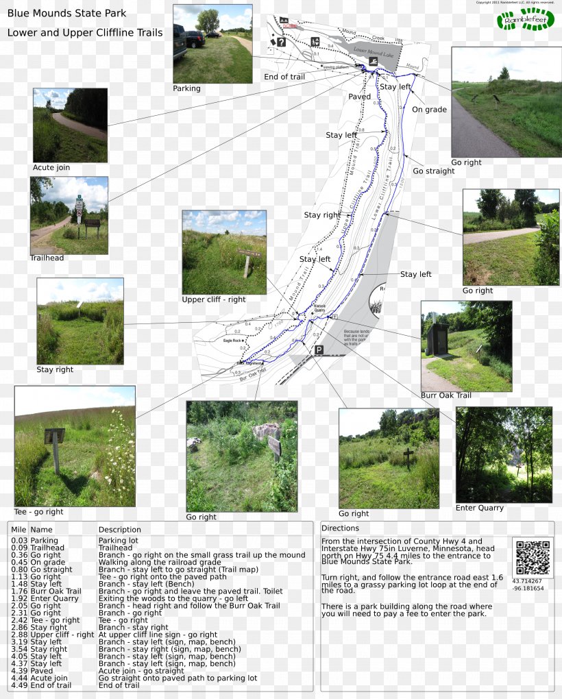 Blue Mound State Park Mounds State Park Mueller State Park Blue Mounds Trail Map, PNG, 2250x2800px, Trail Map, Architecture, Campsite, Cliff, Ecosystem Download Free