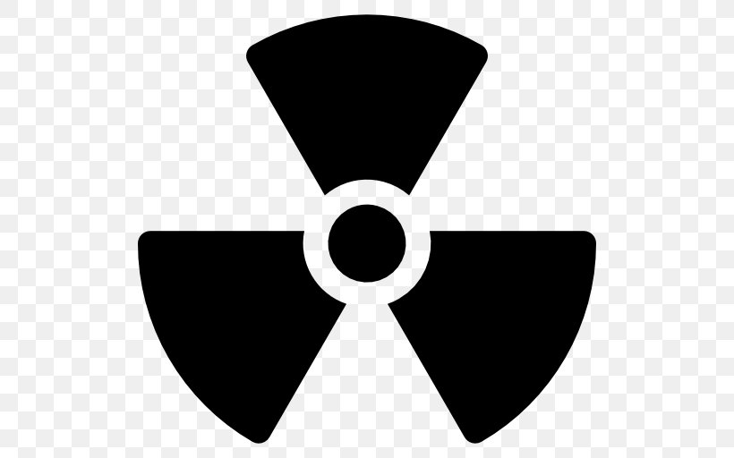 Nuclear Power Nuclear Weapon Hazard Symbol Radioactive Decay Power Symbol, PNG, 512x512px, Nuclear Power, Black, Black And White, Brand, Hazard Symbol Download Free