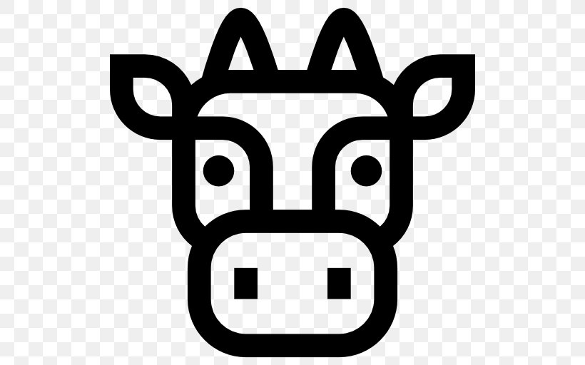 Cattle Clip Art, PNG, 512x512px, Cattle, Black, Black And White, Black White, Head Download Free