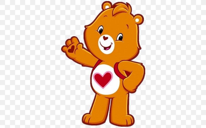 Cheer Bear Care Bears Wall Decal Share Bear, PNG, 512x512px, Watercolor, Cartoon, Flower, Frame, Heart Download Free