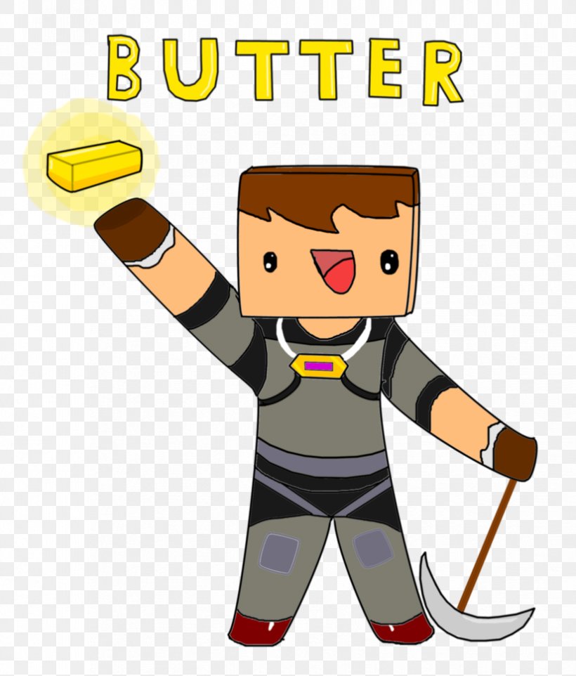 YouTuber Butter Minecraft Drawing, PNG, 825x968px, Youtuber, Adam Dahlberg, Art, Butter, Cartoon Download Free