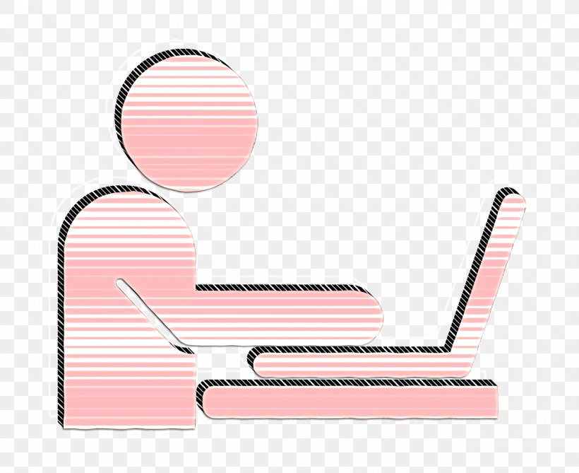 Computer Workers Icon Man Working On A Laptop From Side View Icon Computer Icon, PNG, 1284x1048px, Computer Workers Icon, Computer Icon, Laptop Icon, Material Property, Pink Download Free