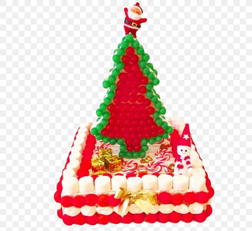 Christmas Ornament Gingerbread House Christmas Tree Santa Claus Fruitcake, PNG, 726x752px, Christmas Ornament, Cake, Cake Decorating, Candy, Christmas Download Free