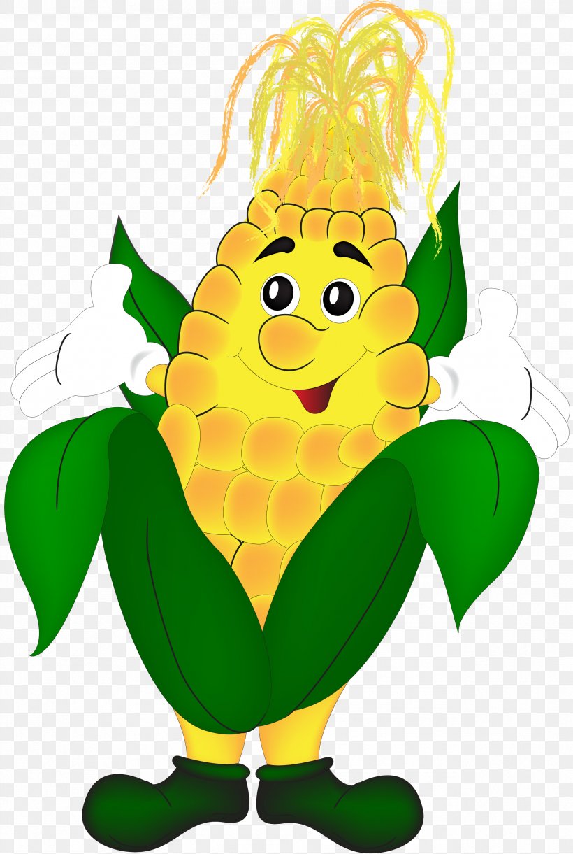 Corn On The Cob Royalty-free Vegetable Clip Art, PNG, 2537x3780px, Corn On The Cob, Art, Artwork, Beak, Cartoon Download Free