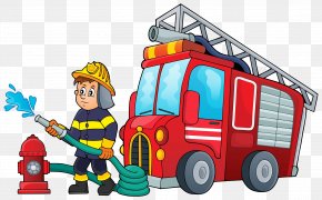 fireman putting out fire clipart png