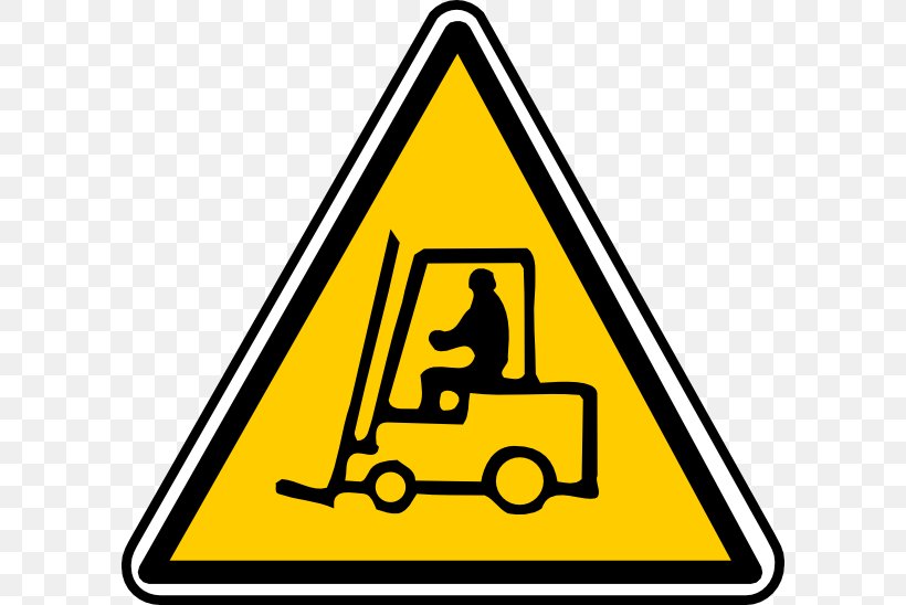 Forklift Warning Sign Safety Clip Art, PNG, 600x548px, Forklift, Area, Brand, Code, Forklift Operator Download Free