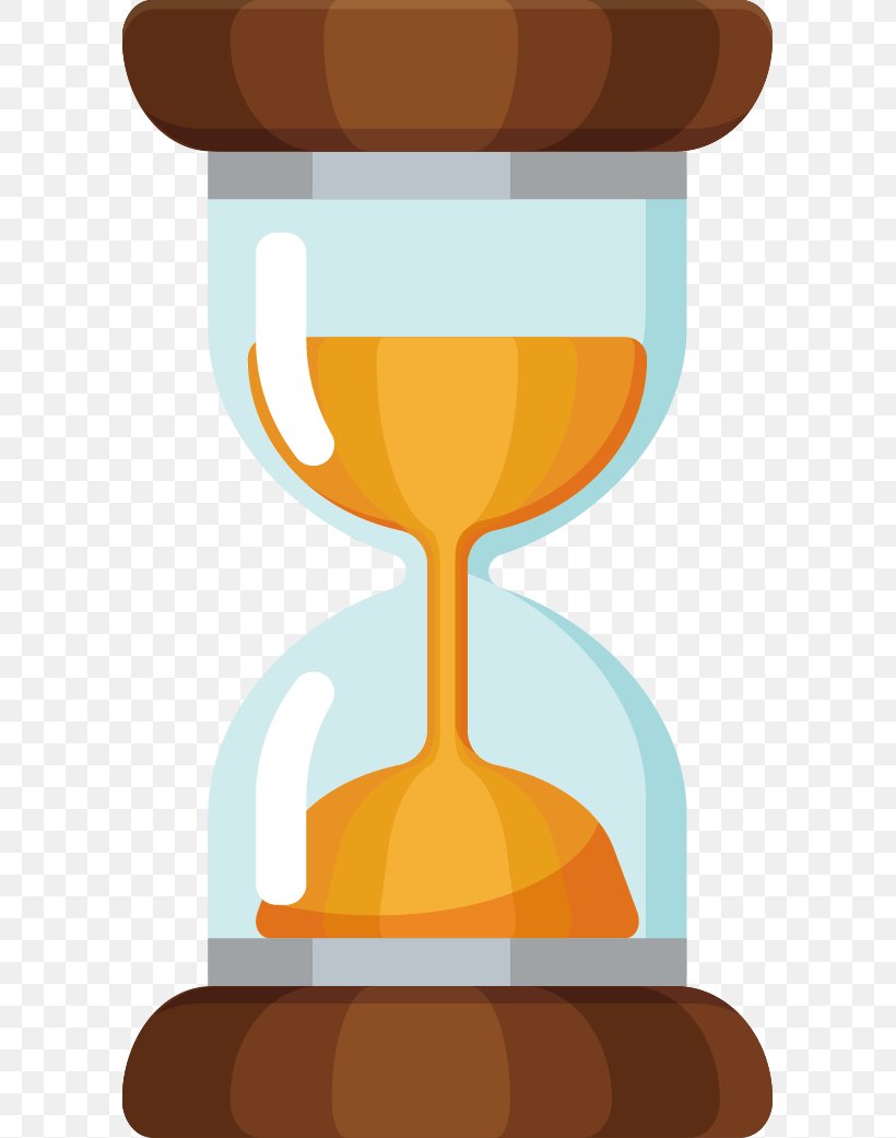 Hourglass Euclidean Vector, PNG, 595x1041px, Hourglass, Caricature, Designer, Drinkware, Orange Download Free