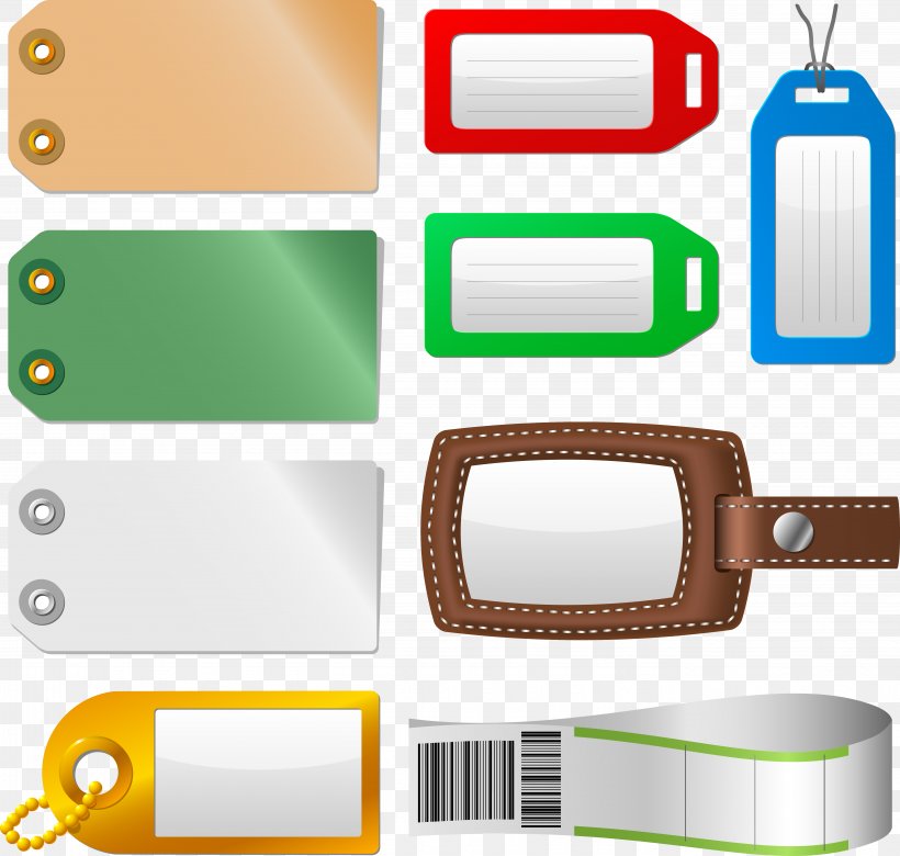 Bag Tag Label Baggage Sticker Clip Art, PNG, 5463x5202px, Bag Tag, Bag, Baggage, Brand, Hardware Download Free