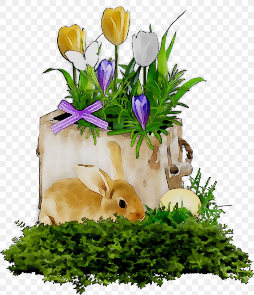 Easter Bunny Floral Design Hare Rabbit, PNG, 1034x1202px, Easter, Blog, Crocus, Cut Flowers, Easter Bunny Download Free