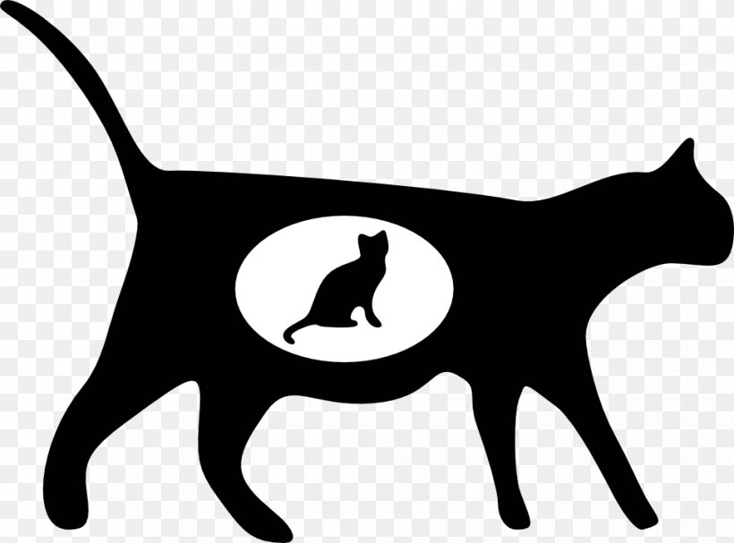 Cat Clip Art, PNG, 969x718px, Cat, Black, Black And White, Black Cat, Carnivoran Download Free