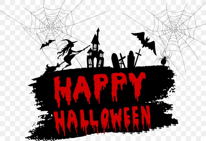 Illustration, PNG, 1000x682px, Halloween, Black And White, Brand, Calligraphy, Drawing Download Free