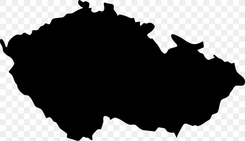 Central Bohemia Map Royalty-free Flag Of The Czech Republic, PNG, 980x566px, Central Bohemia, Black, Black And White, Czech Republic, Flag Of The Czech Republic Download Free