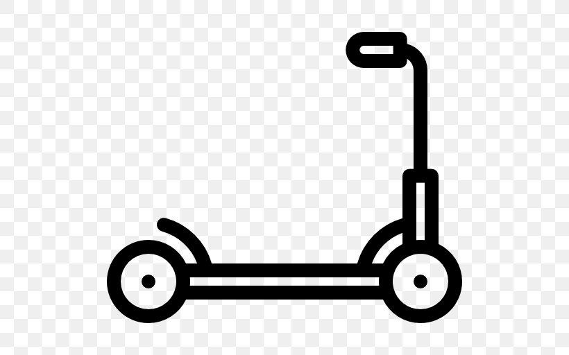 Kick Scooter Clip Art, PNG, 512x512px, Kick Scooter, Area, Bathroom Accessory, Black, Black And White Download Free