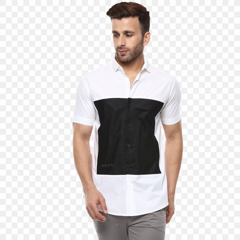 T-shirt Sleeve White Dress Shirt, PNG, 1500x1500px, Tshirt, Abdomen, Black, Button, Casual Attire Download Free