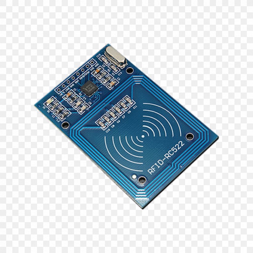 Radio-frequency Identification Near-field Communication Integrated Circuits & Chips Flash Memory Radio Frequency, PNG, 1200x1200px, Radiofrequency Identification, Arduino, Computer Component, Data Storage Device, Do It Yourself Download Free