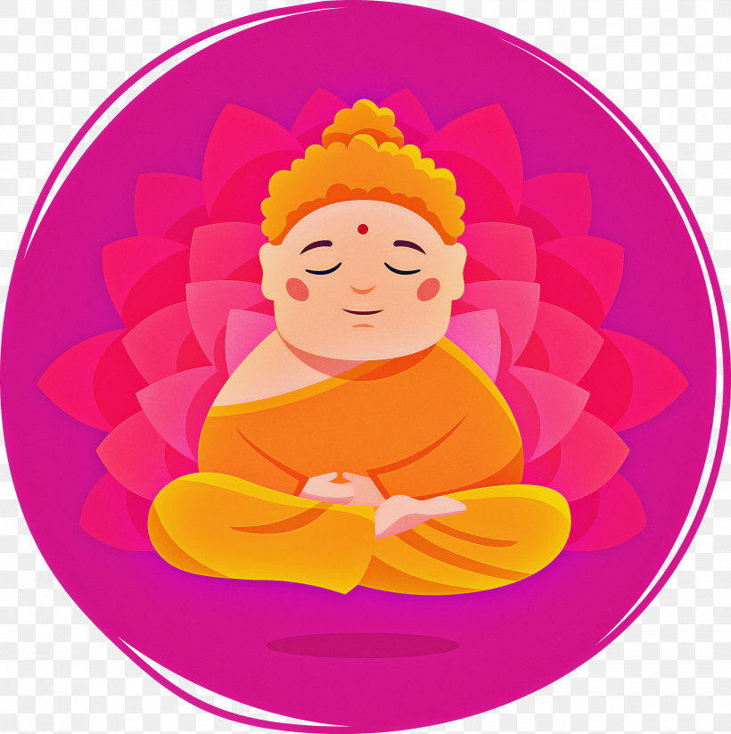 Bodhi Lotus Lotus, PNG, 2986x3000px, Bodhi Lotus, Cartoon, Lotus, Orange, Pink Download Free