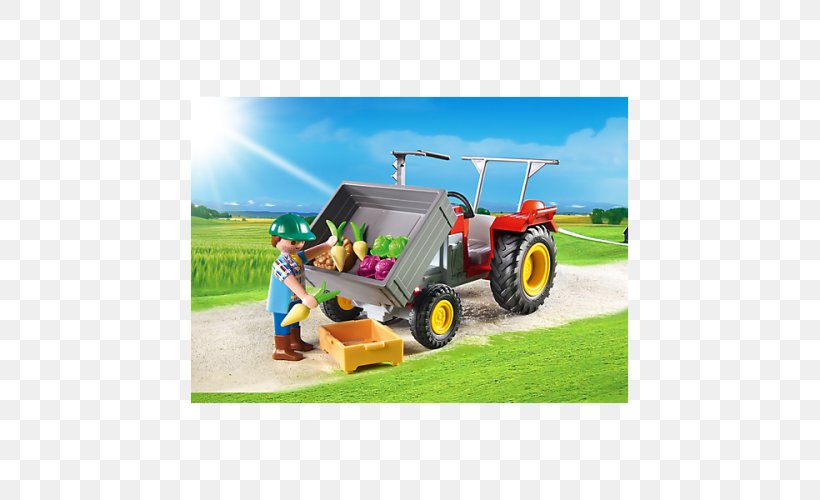 Playmobil Toy Bauernhof Tractor Game, PNG, 500x500px, Playmobil, Agricultural Machinery, Bauernhof, Cdiscount, Game Download Free
