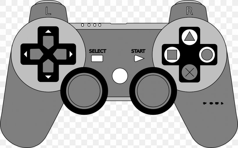 PlayStation Joystick Xbox 360 Controller Clip Art Game Controllers, PNG, 960x596px, Playstation, All Xbox Accessory, Black And White, Computer Component, Electronic Device Download Free