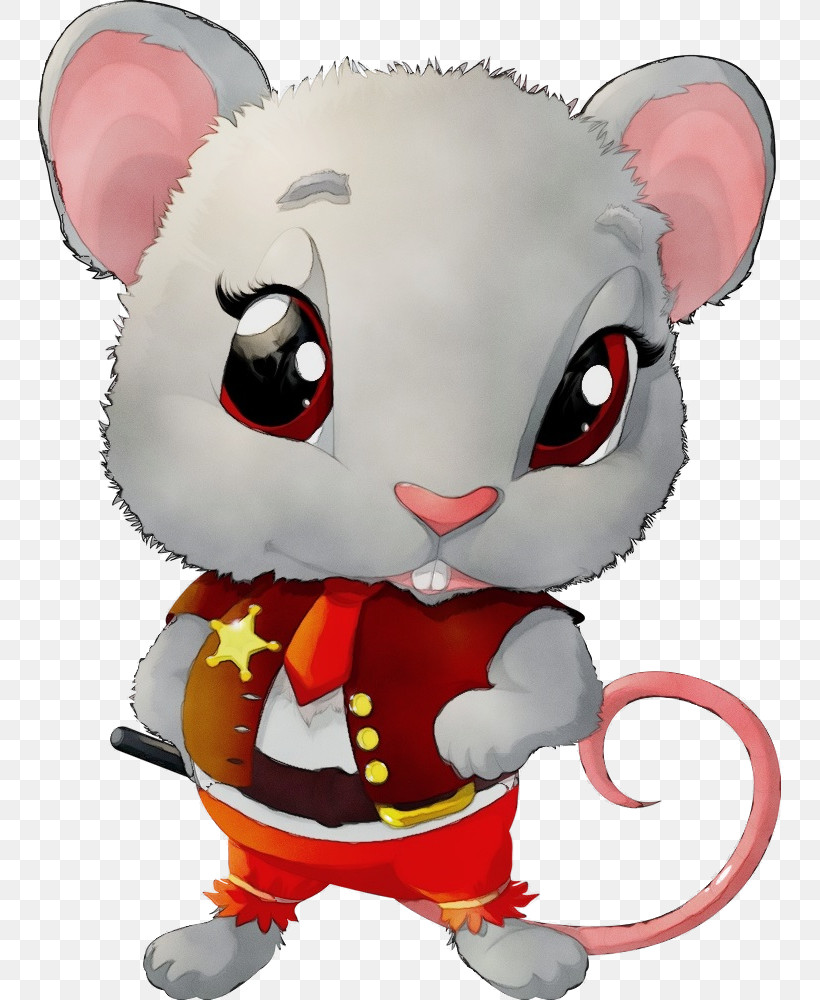 Cartoon Rat Mouse Muridae Muroidea, PNG, 743x1000px, Watercolor, Animal Figure, Cartoon, Mouse, Muridae Download Free