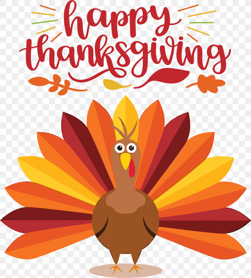 Happy Thanksgiving Turkey, PNG, 2608x2891px, Happy Thanksgiving, Beak, Biology, Birds, Cartoon Download Free