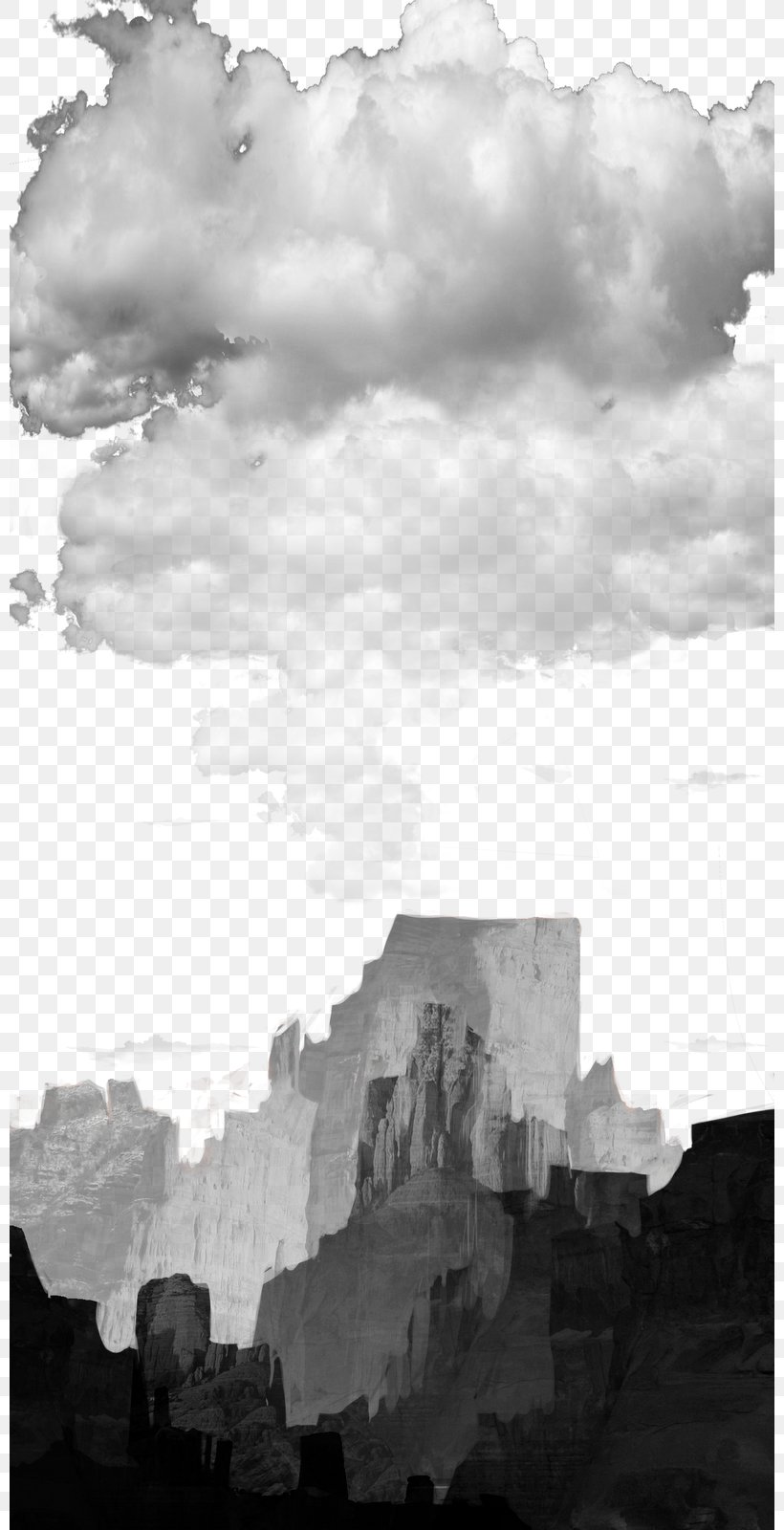Art Black And White Cumulus Desktop Wallpaper, PNG, 800x1600px, Art, Atmosphere, Black And White, Character, Cloud Download Free