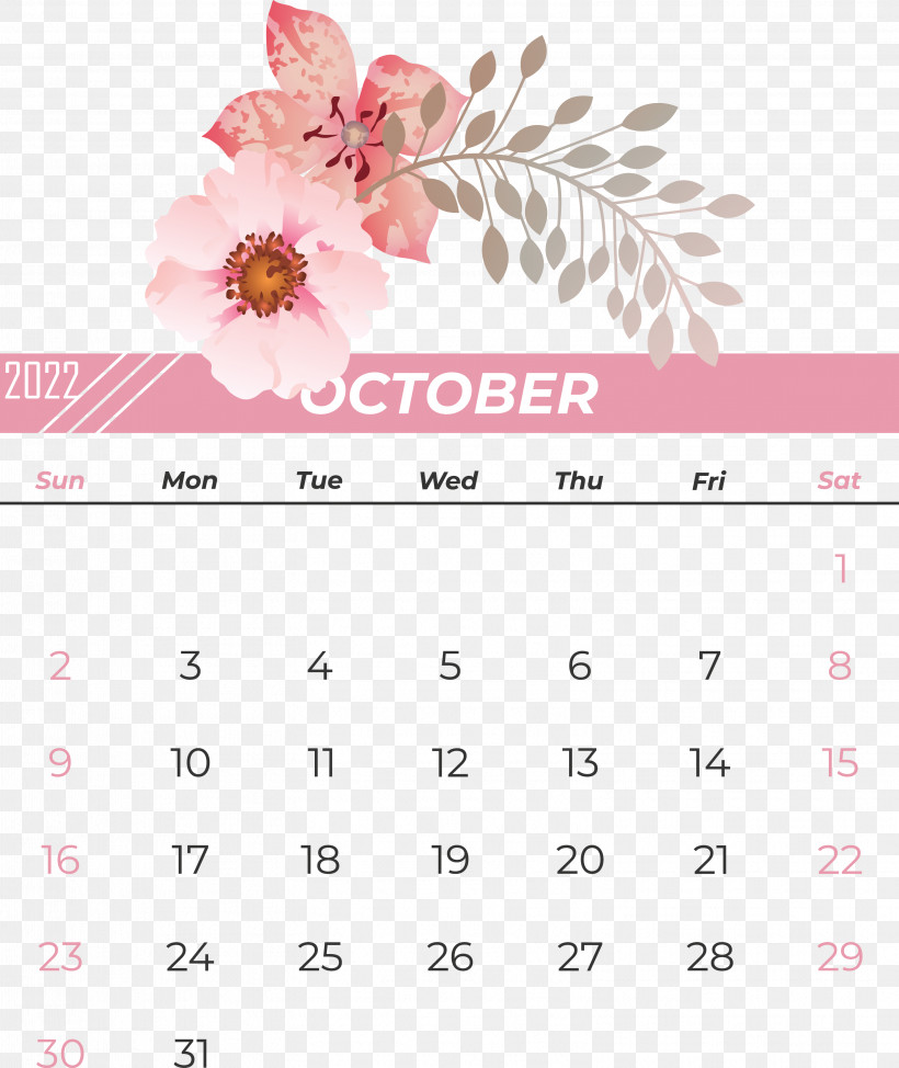 Calendar Flower Font Petal Pink M, PNG, 3114x3701px, Calendar, Flower, Meter, Petal, Pink M Download Free