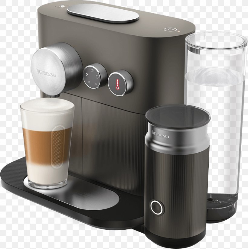 Coffeemaker De'Longhi Nespresso Expert & Milk EN 355, PNG, 845x850px, Coffee, Breville Nespresso Creatista Plus, Coffee Cup, Coffeemaker, Cup Download Free