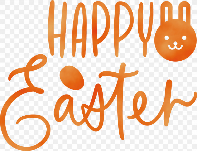 Orange, PNG, 3000x2301px, Easter Day, Easter Sunday, Happy Easter, Logo, Orange Download Free