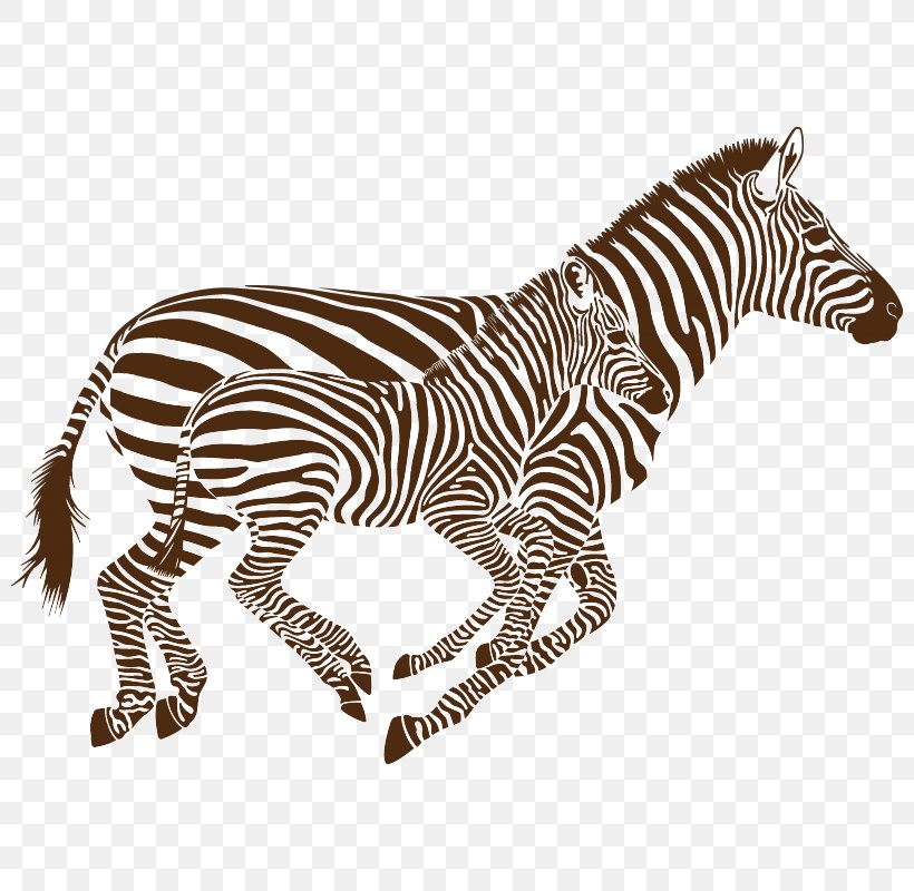 Quagga Phonograph Record Zebra Sticker, PNG, 800x800px, Quagga, Animal Figure, Big Cats, Black And White, Decorative Arts Download Free