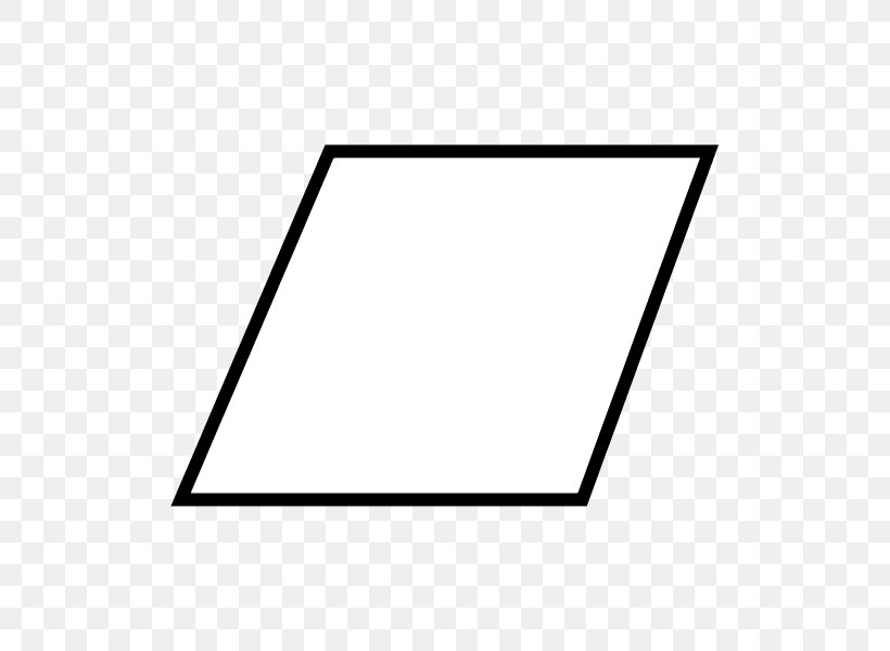 Area Rhombus Geometry Figur Quadrilateral, PNG, 600x600px, Area, Black, Black And White, Degree, Figur Download Free