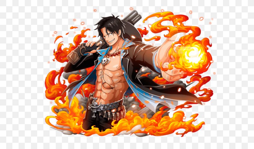 Portgas D. Ace Monkey D. Luffy One Piece Treasure Cruise One Piece: Pirate Warriors Edward Newgate, PNG, 600x480px, Watercolor, Cartoon, Flower, Frame, Heart Download Free