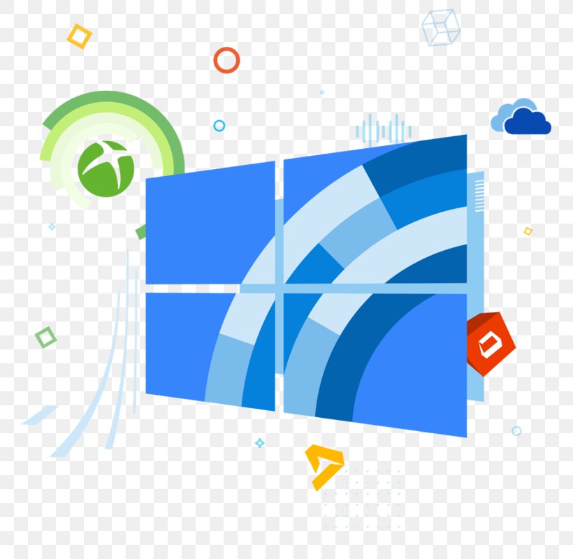 Windows 10 Microsoft Computer Software Technical Support, PNG, 800x800px, Windows 10, Area, Blue, Brand, Computer Icon Download Free