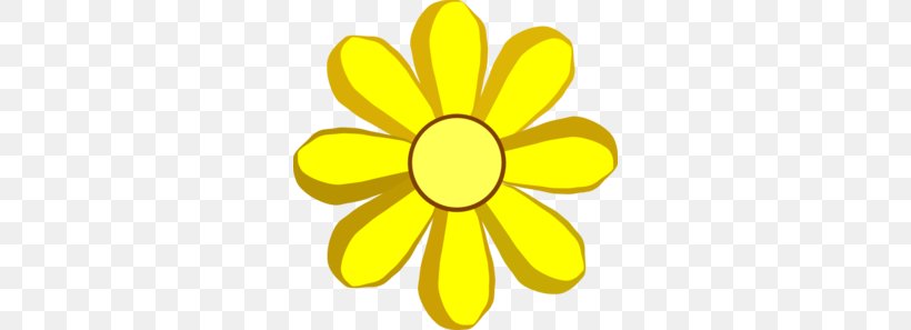 Yellow Flower Clip Art, PNG, 292x297px, Yellow, Color, Flower, Flowering Plant, Petal Download Free