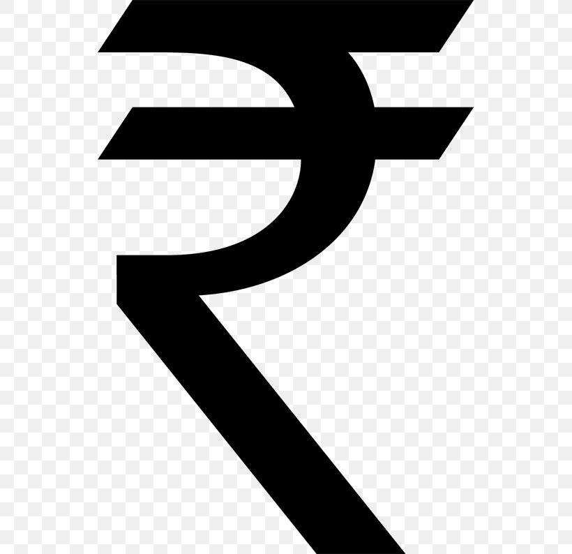 Indian Rupee Sign Currency Symbol, PNG, 540x794px, Indian Rupee Sign, Area, Black, Black And White, Brand Download Free