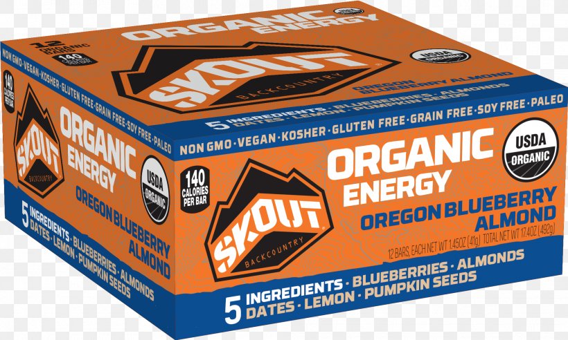 Organic Food Energy Bar Skout Backcountry LLC Nutrition, PNG, 2075x1245px, Organic Food, Almond, Apple, Blueberry, Box Download Free