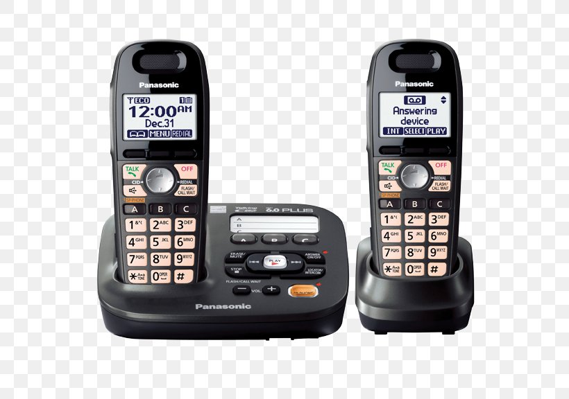 Panasonic KX-TG6591 Cordless Telephone Handset, PNG, 576x576px, Panasonic, Answering Machine, Answering Machines, Caller Id, Cellular Network Download Free