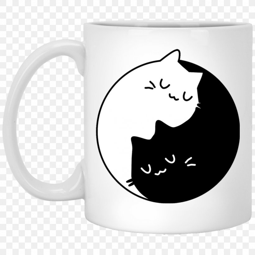 Cat Kitten T-shirt Yin And Yang Felidae, PNG, 1155x1155px, Cat, Black, Black And White, Black Cat, Carnivoran Download Free