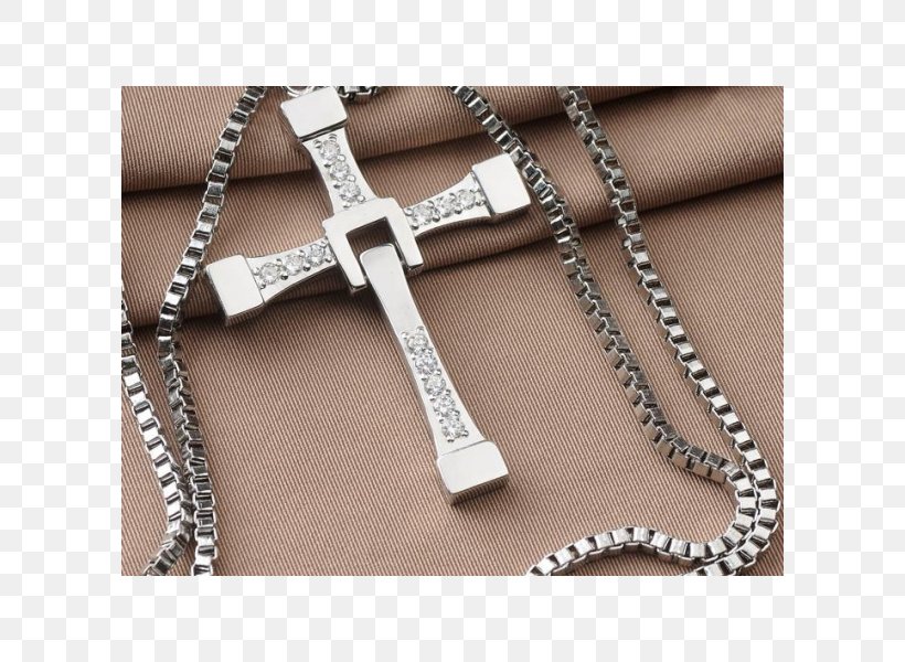 Dominic Toretto The Fast And The Furious Sterling Silver Cross Necklace, PNG, 600x600px, Dominic Toretto, Chain, Charms Pendants, Cross Necklace, Fast And The Furious Download Free