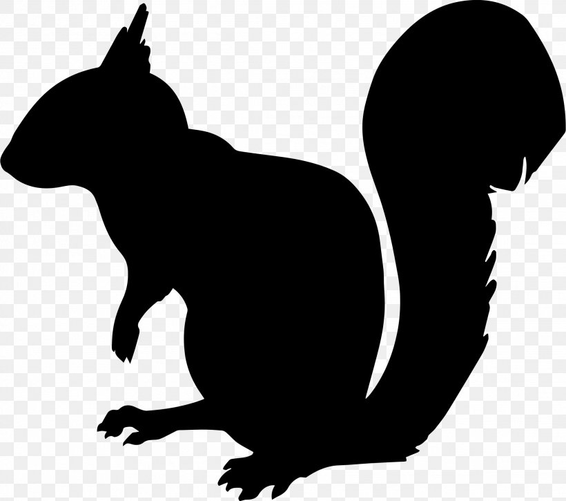 Squirrel Chipmunk Silhouette Clip Art, PNG, 2228x1970px, Squirrel, Black And White, Carnivoran, Cat, Cat Like Mammal Download Free