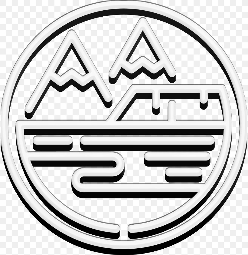 Tundra Icon Landscapes Icon Mountain Icon, PNG, 816x842px, Landscapes Icon, Black, Black And White, Geometry, Line Download Free