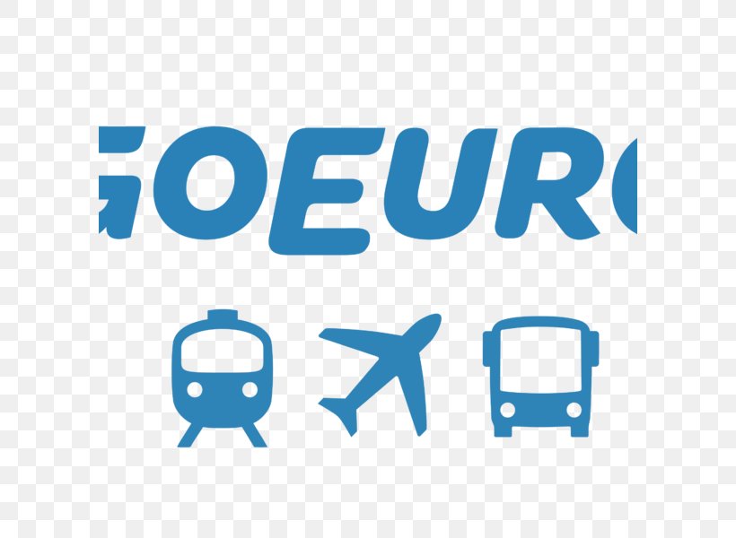GoEuro Travel GmbH Bus Train, PNG, 600x600px, Goeuro, Area, Berlin, Blue, Brand Download Free