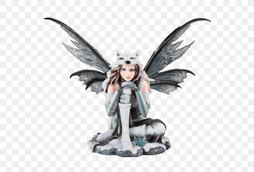 Statue Figurine Fairy Interior Design Services, PNG, 555x555px, Statue, Action Figure, Arctic Wolf, Black Fairy, Collectable Download Free