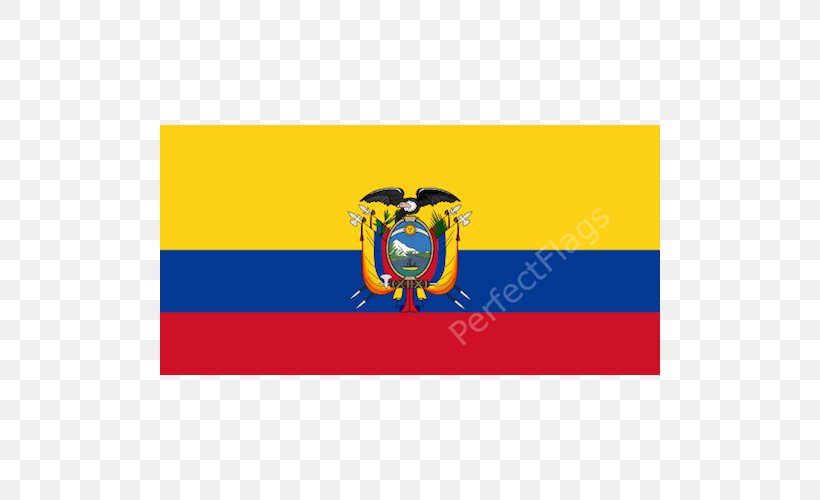 Flag Of Ecuador National Flag Coat Of Arms Of Ecuador, PNG, 500x500px, Ecuador, Area, Brand, Coat Of Arms Of Ecuador, Dental Care International Download Free