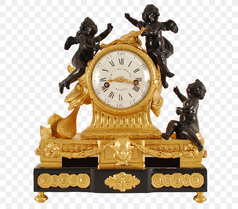 01504 Bronze Statue Antique Clock, PNG, 720x720px, Bronze, Antique, Brass, Clock, Home Accessories Download Free