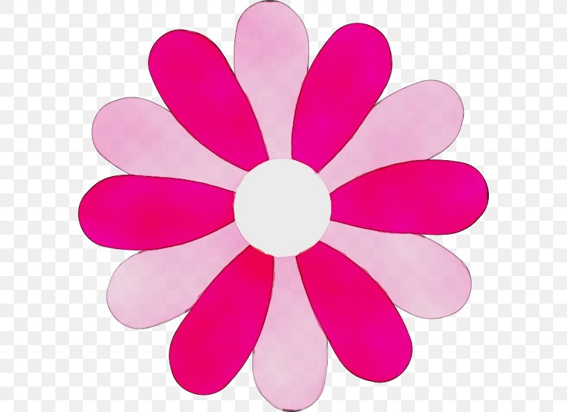 Black And White Flower, PNG, 594x597px, Watercolor, Black, Drawing, Flower, Magenta Download Free