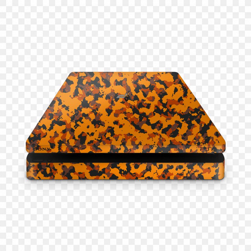 Sony PlayStation 4 Slim Video Game Consoles Camouflage, PNG, 2048x2048px, Sony Playstation 4 Slim, Amyotrophic Lateral Sclerosis, Box, Camouflage, Orange Download Free