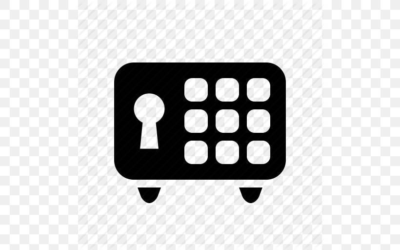 Safe Deposit Box Security Alarms & Systems, PNG, 512x512px, Safe, Black And White, Brand, Hotel, Iconfinder Download Free