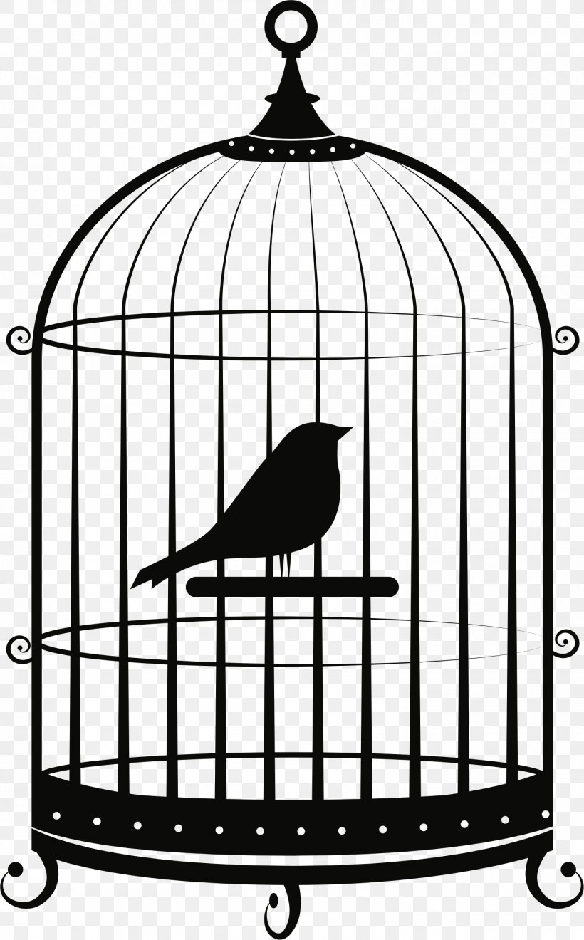 Birdcage Parrot Clip Art, PNG, 1480x2383px, Bird, Beak, Bird Nest, Birdcage, Black And White Download Free