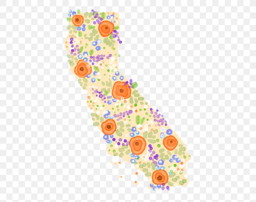California Poppy Floral Design Map Floral State, PNG, 500x647px, California, Area, Art, California Poppy, Floral Design Download Free