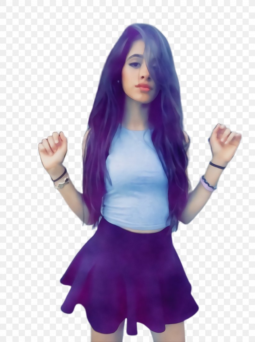 Lavender Background, PNG, 1728x2316px, Watercolor, Black Hair, Brown Hair, Camila Cabello, Clothing Download Free